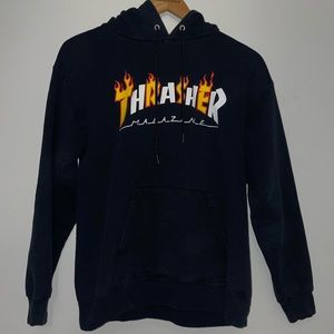 Black thrasher hoodie